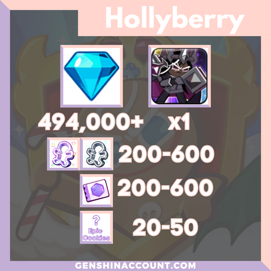 Cookie Run: Kingdom Dark Cacao Cookie Starter Account ( Hollyberry )