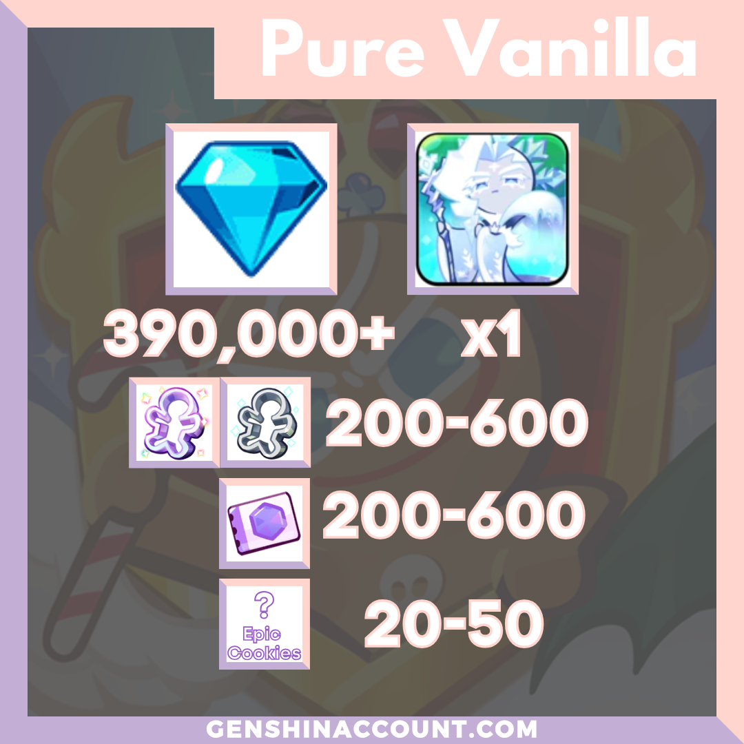 Cookie Run: Kingdom Frost Queen Cookie Starter Account ( Pure Vanilla )