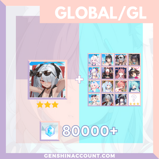 Blue Archive Lori (Swimsuit) META 3-Star Pyroxene Limited Starter Account ( Global )