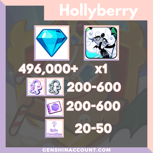 Cookie Run: Kingdom Black Pearl Cookie Starter Account ( Hollyberry )