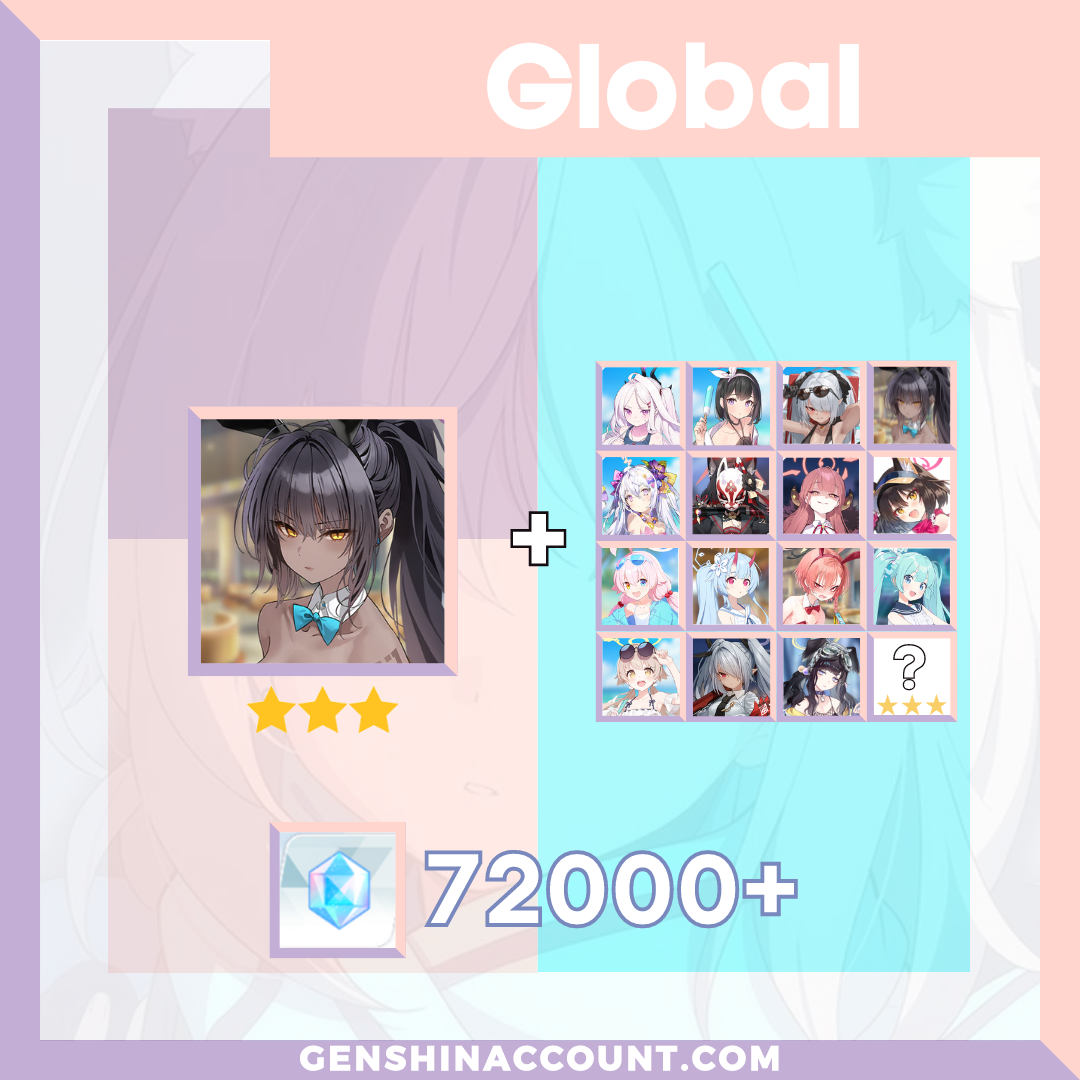 Blue Archive Karin (Bunny Girl) META 3-Star Pyroxene Limited Starter Account ( Global )