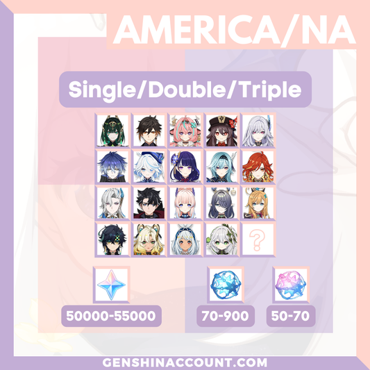 Genshin Impact Farmed Banner Starter Account ( America )