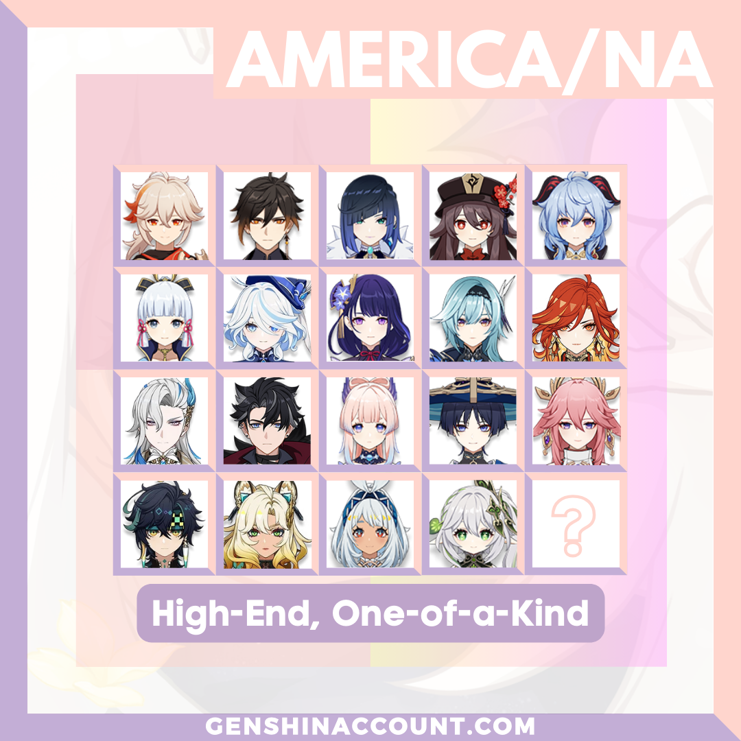 Genshin Impact High-End Farmed Account - META Banner One-of-a-Kind ( America )
