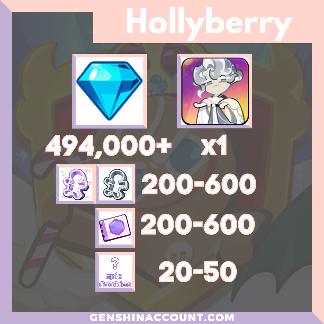 Cookie Run: Kingdom Oyster Cookie Starter Account ( Hollyberry )