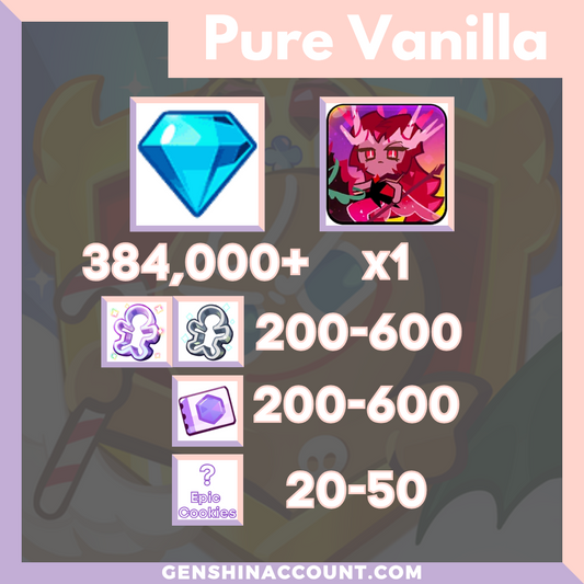 Cookie Run: Kingdom Crimson Coral Cookie Starter Account ( Pure Vanilla )