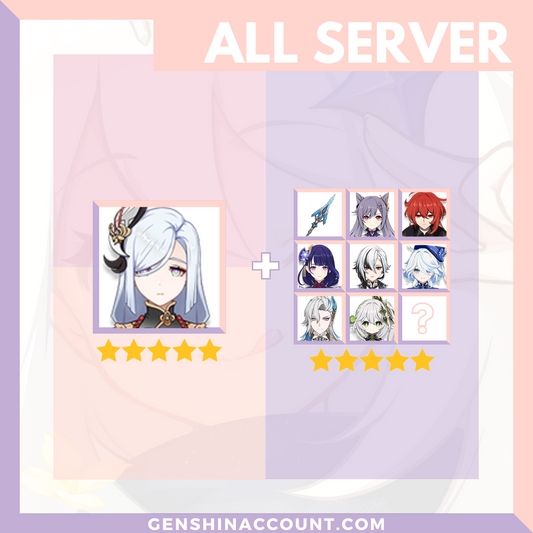 Genshin Impact Shenhe Account ( America | Europe | Asia )