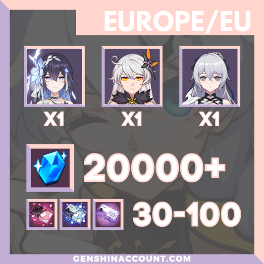 Honkai Impact 3rd Herrscher of Rebirth Starter Account ( Europe )