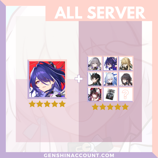 Honkai: Star Rail Acheron HSR Starter Account ( America | Europe | Asia )
