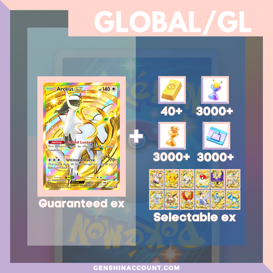 Pokémon TCG Pocket Arceus EX Starter Account ( Global )