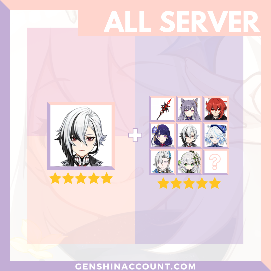 Genshin Impact Arlecchino Account ( America | Europe | Asia )