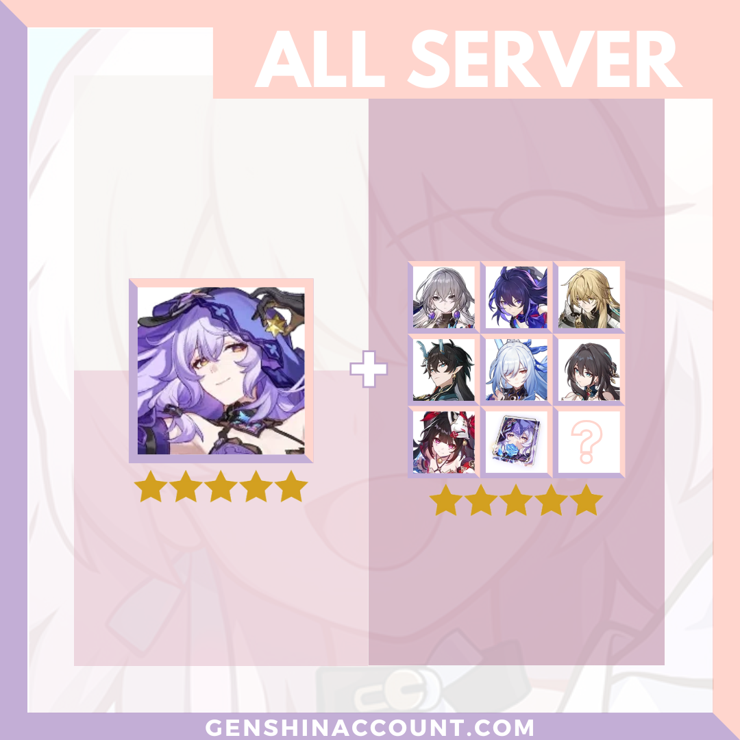 Honkai: Star Rail Black Swan HSR Starter Account ( America | Europe | Asia )