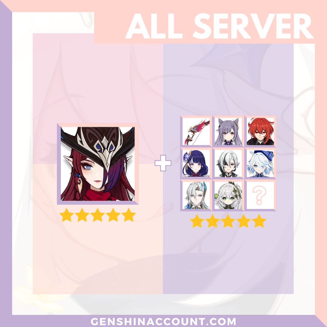 Genshin Impact Chasca Account ( America | Europe | Asia )
