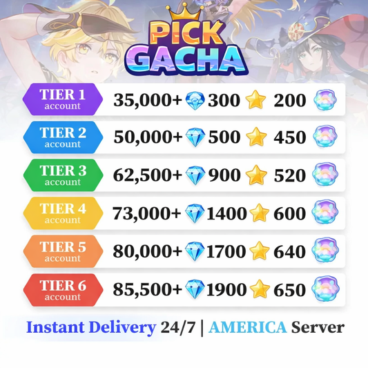 Genshin Reroll Account with Primogems [America]