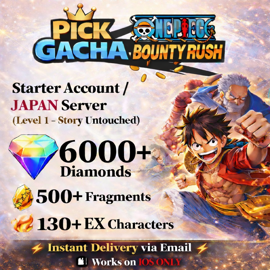 One Piece Bounty Rush Starter Reroll Account [Japan – iOS]
