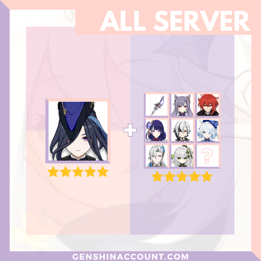 Genshin Impact Clorinde Account ( America | Europe | Asia )