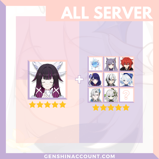 Genshin Impact Columbina Account ( America | Europe | Asia )