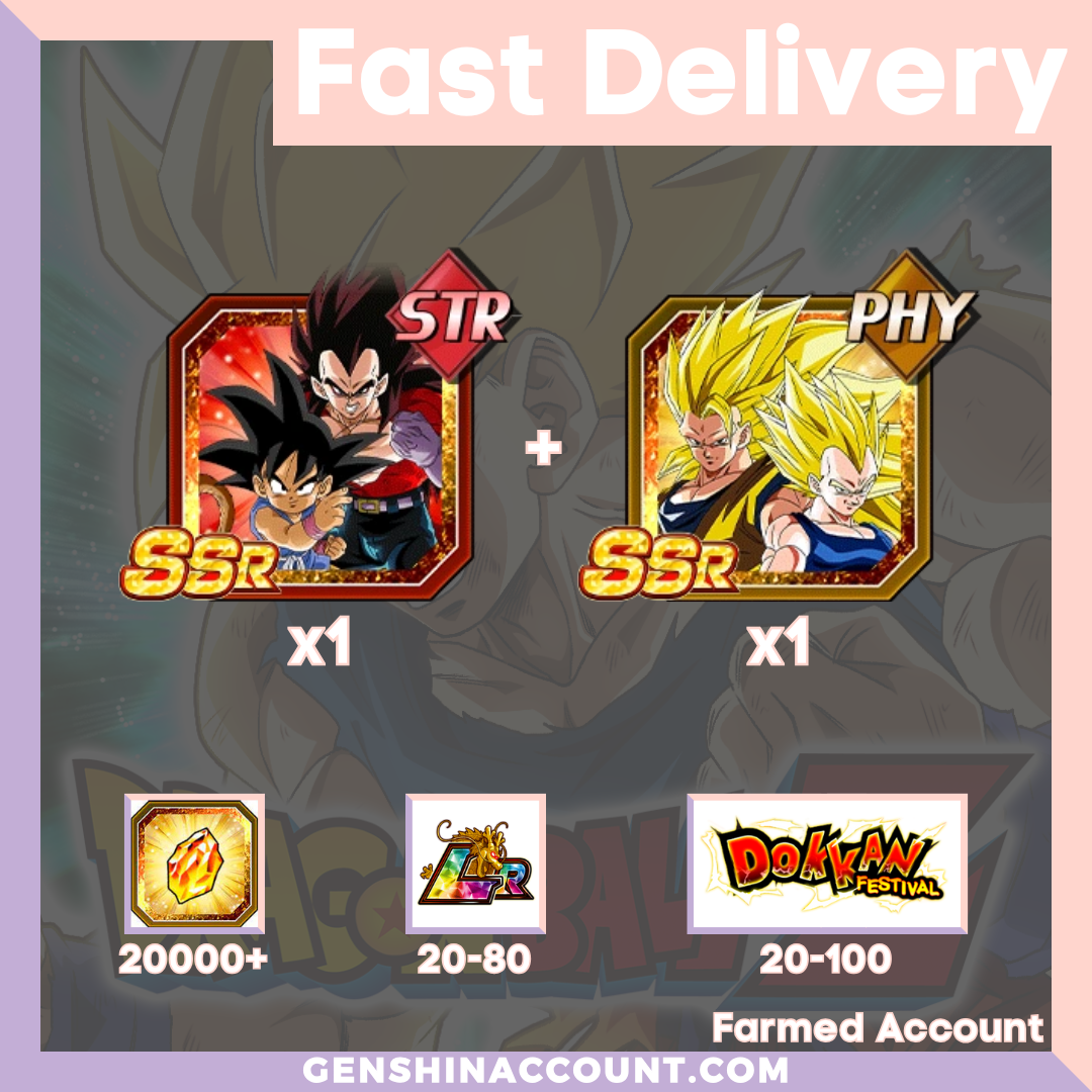 DRAGON BALL Z DOKKAN BATTLE - Farmed Starter Account ( Global | Android | iOS ) - Selection 2