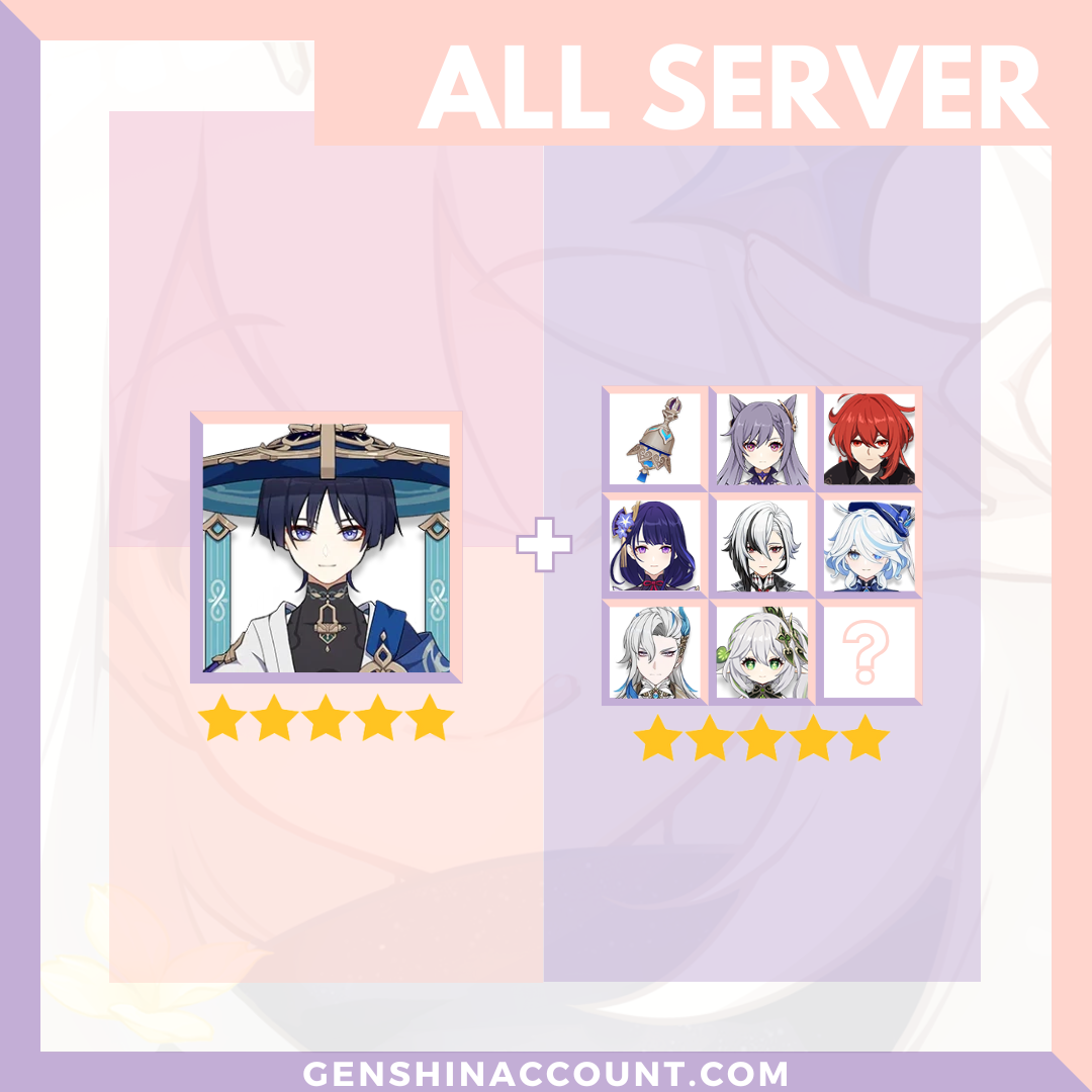 Genshin Impact Wanderer/Scaramouche Account ( America | Europe | Asia )