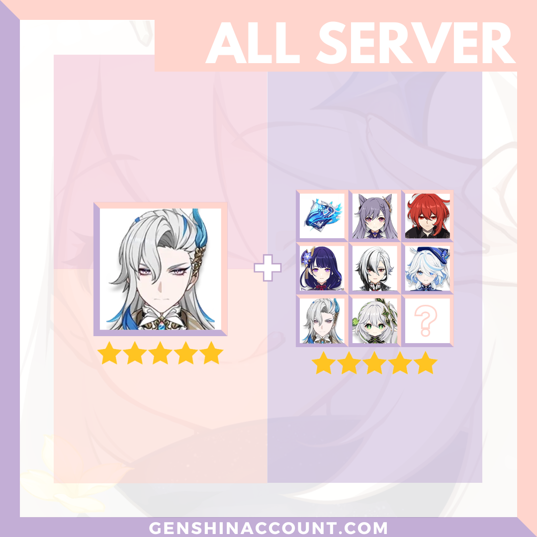 Genshin Impact Neuvillette Account ( America | Europe | Asia )