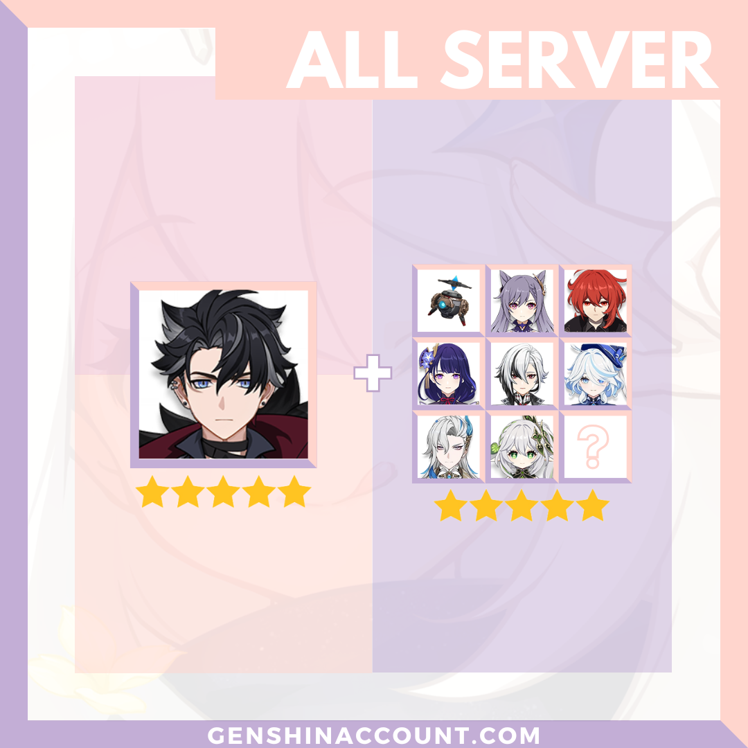 Genshin Impact Wriothesley Account ( America | Europe | Asia )