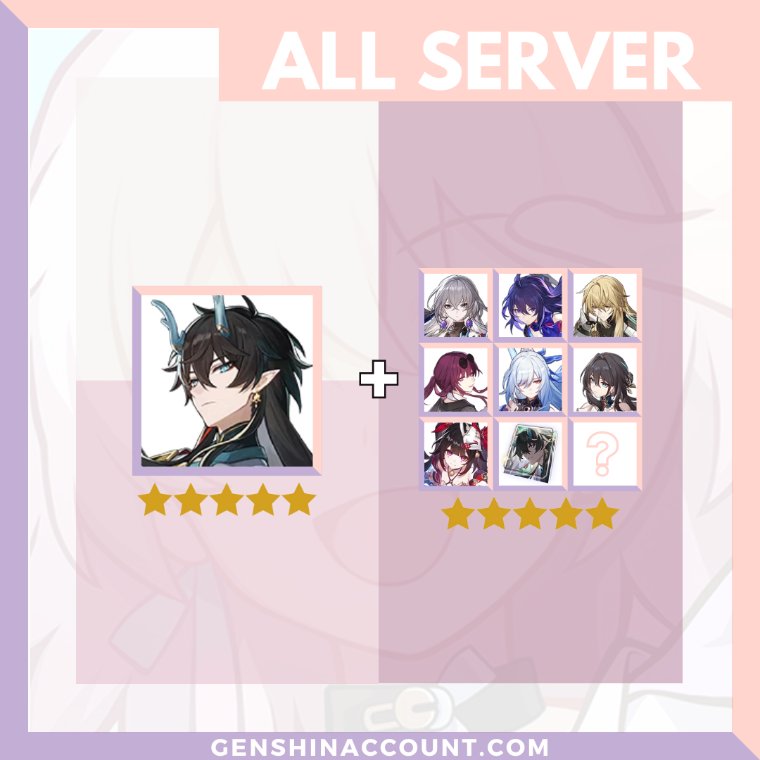 Honkai: Star Rail Dan Heng Imbibitor Lunae HSR Starter Account ( America | Europe | Asia )