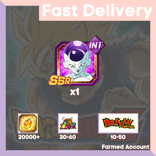 DRAGON BALL Z DOKKAN BATTLE - Farmed Starter Account ( Global | Android | iOS ) - INT Frieza (Final Form) (Angel)