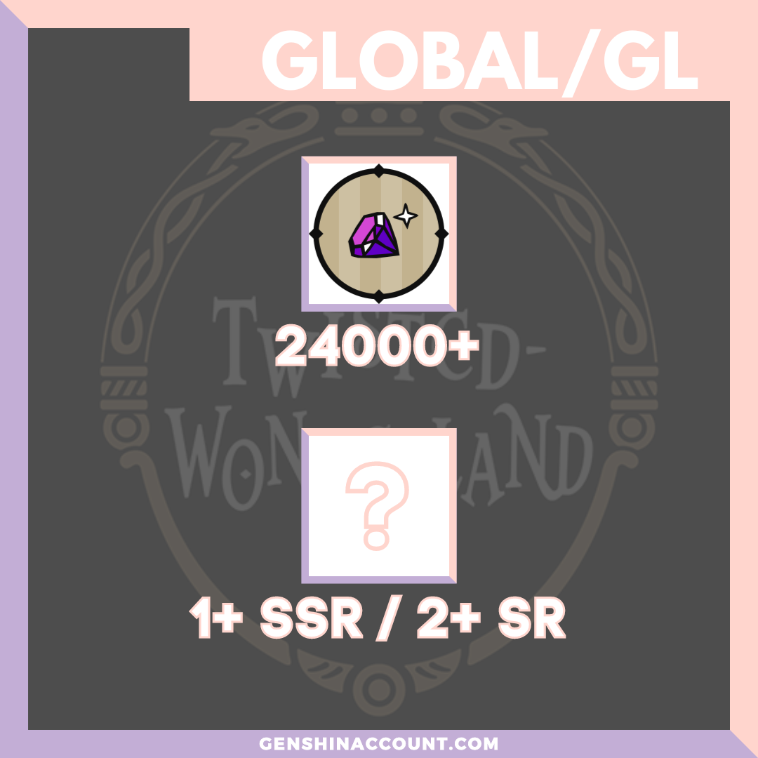 Disney Twisted-Wonderland Gems Starter Account - Selection 1  ( Global )