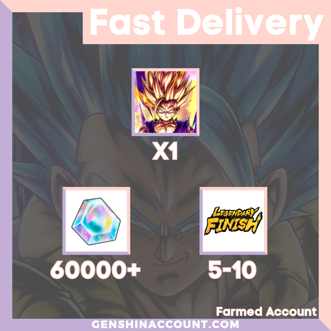 DRAGON BALL LEGENDS - UL Super Saiyan 2 Gohan (Youth) (Green) Farmed Starter Account ( Global | Android | iOS)