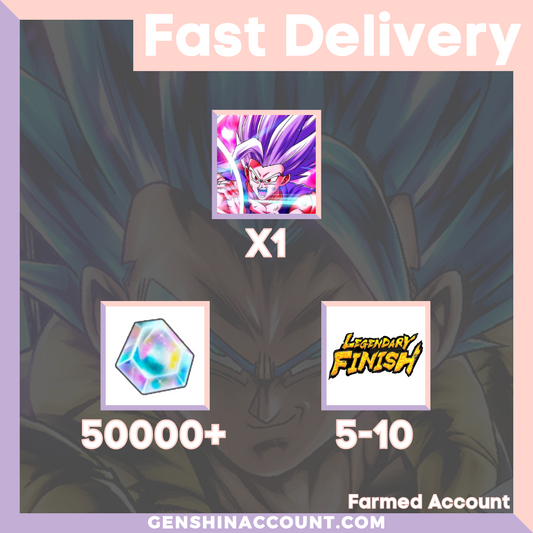 DRAGON BALL LEGENDS - LEGENDS LIMITED Beast Gohan (Blue) Farmed Starter Account ( Global | Android | iOS)