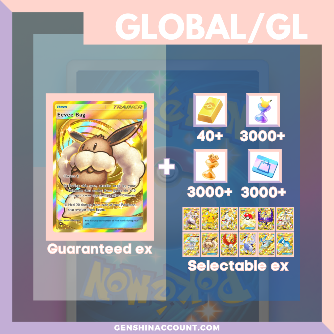 Pokémon TCG Pocket Eevee Bag Starter Account ( Global )