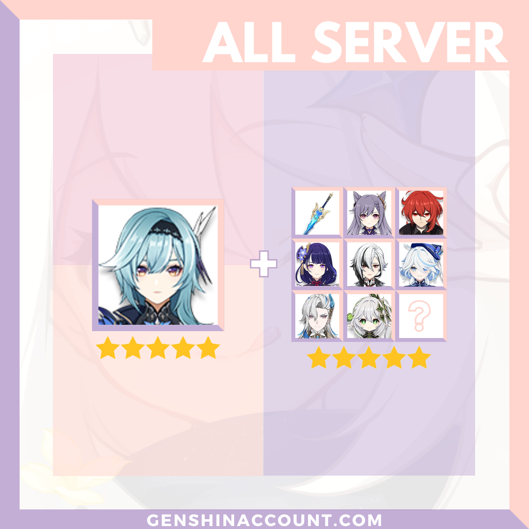 Genshin Impact Eula Account ( America | Europe | Asia )