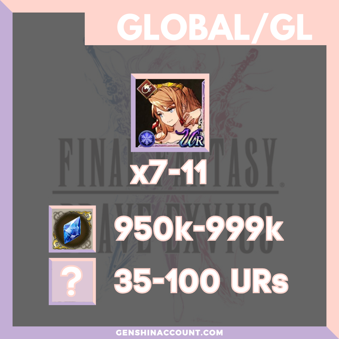 FFBE WAR OF THE VISIONS Starter Account - Mediena (Global)