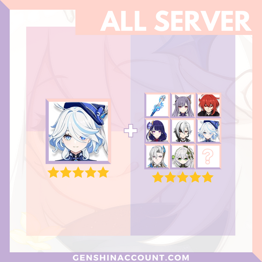 Genshin Impact Furina Account ( America | Europe | Asia )