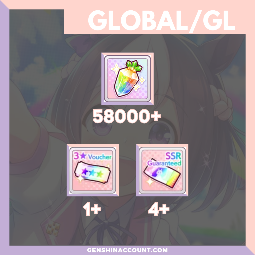 Uma Musume Pretty Derby Reroll Starter Account ( Global )