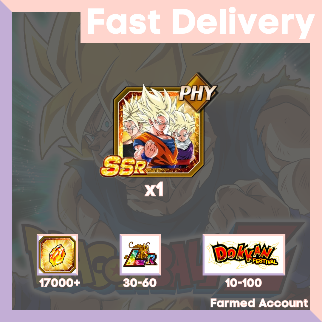 DRAGON BALL Z DOKKAN BATTLE - Farmed Starter Account ( Global | Android | iOS ) - Galaxy-Shaking Clash