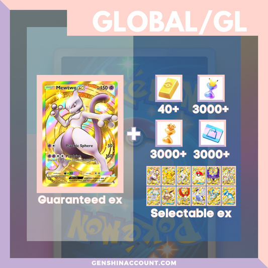 Pokémon TCG Pocket Mewtwo EX Starter Account ( Global )