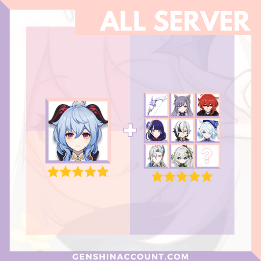 Genshin Impact Ganyu Account ( America | Europe | Asia )