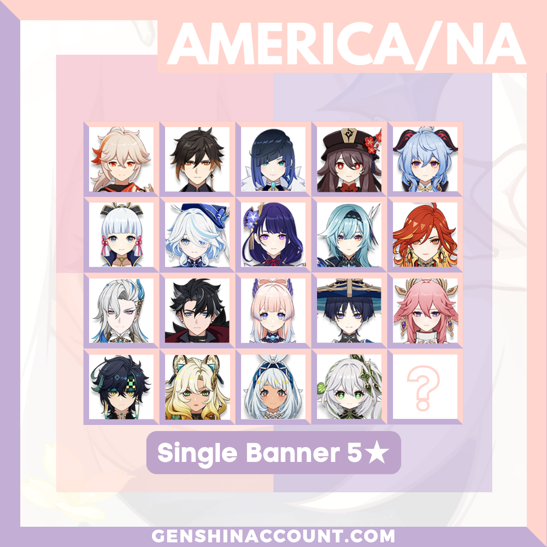 Genshin Impact Single Banner Account ( America )