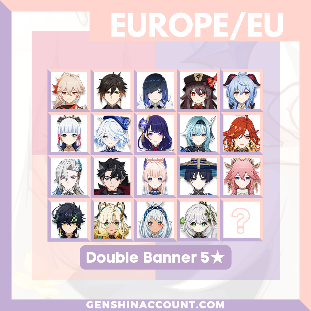 Genshin Impact Double Banner Account ( Europe )