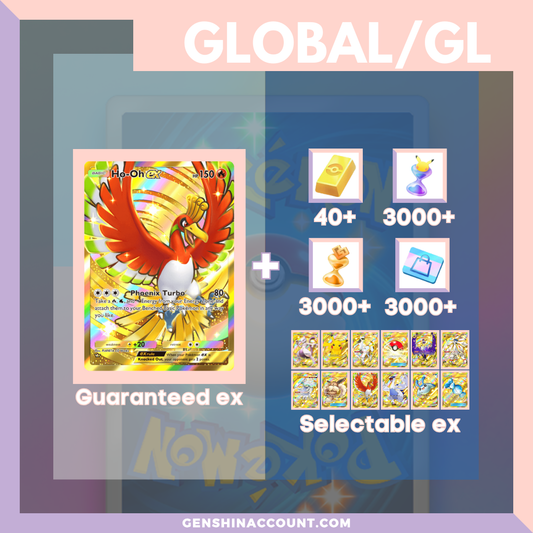 Pokémon TCG Pocket Ho-Oh EX Starter Account ( Global )