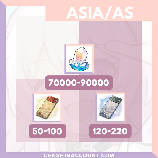 Honkai: Star Rail Stellar Jade Pass Warp Farmed HSR Reroll Starter Account - Selection 1 ( Asia )