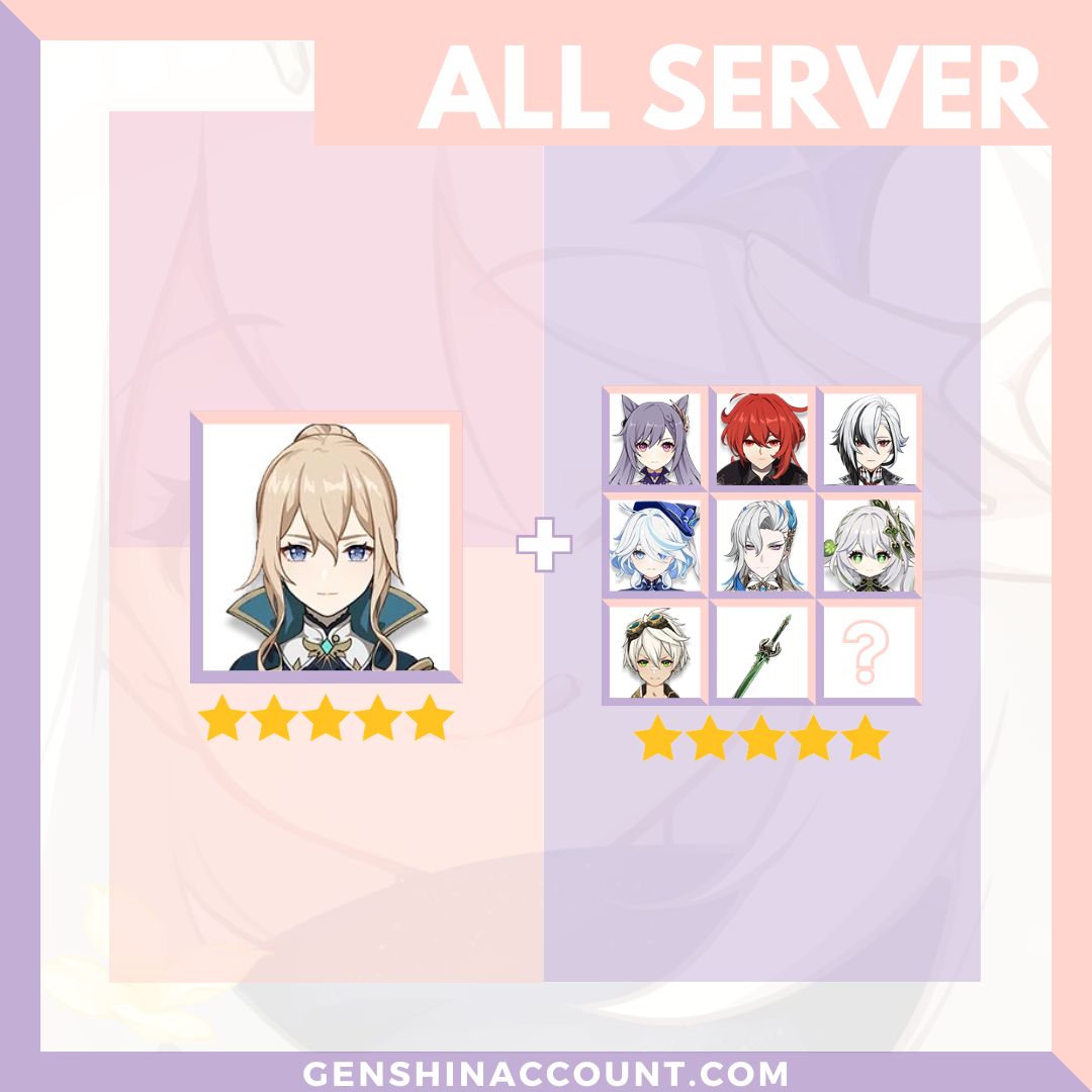 Genshin Impact Jean Account ( America | Europe | Asia )