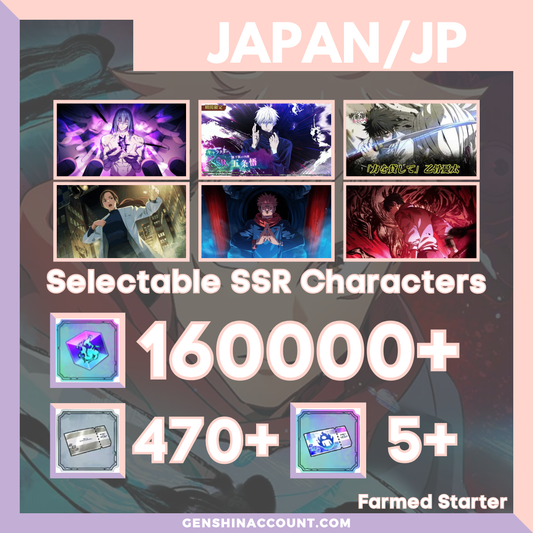 Jujutsu Kaisen Phantom Parade Farmed Starter Account ( Japan )
