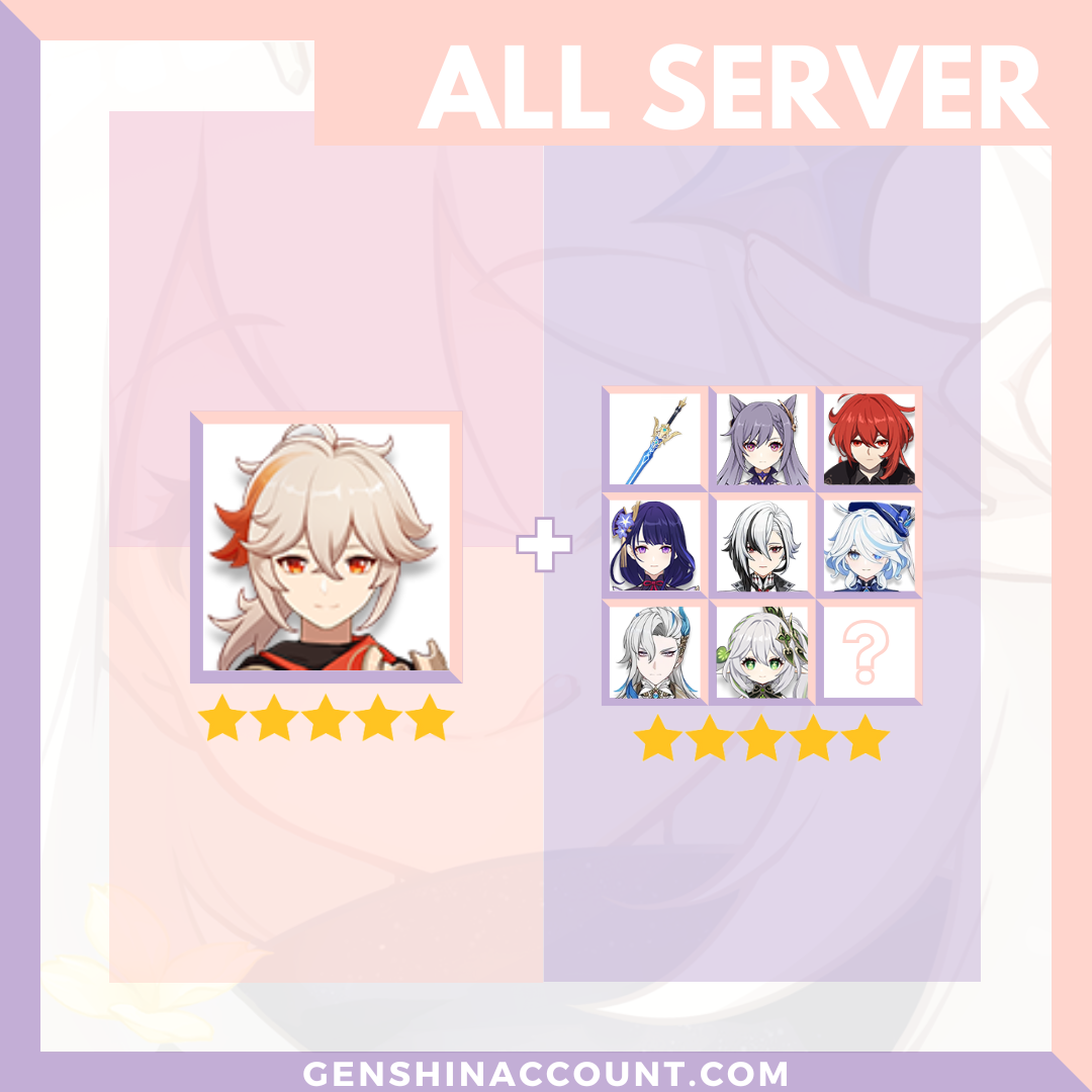 Genshin Impact Kazuha Account ( America | Europe | Asia )