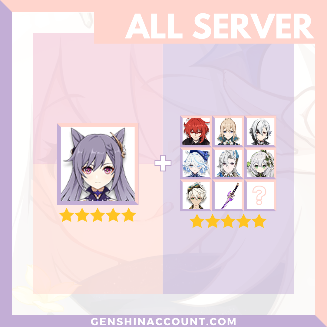 Genshin Impact Keqing Account ( America | Europe | Asia )