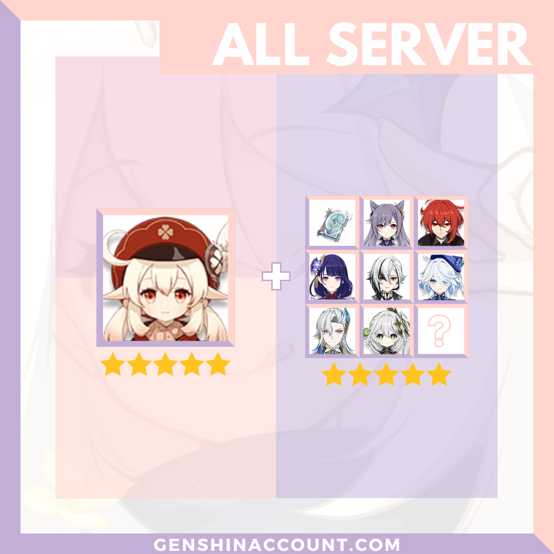 Genshin Impact Klee Account ( America | Europe | Asia )