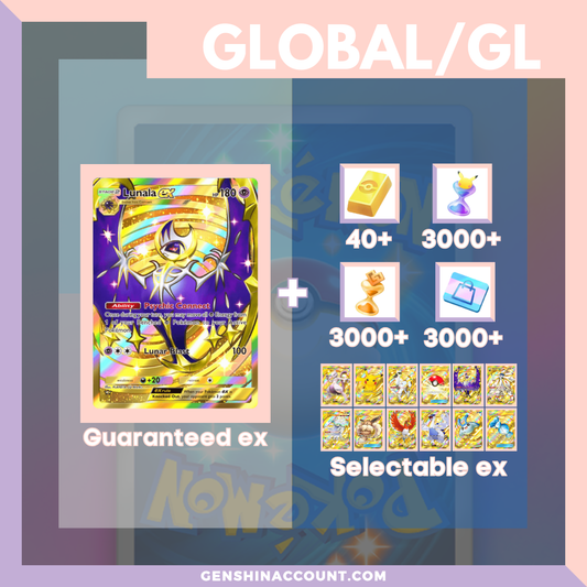 Pokémon TCG Pocket Lunala EX Starter Account ( Global )