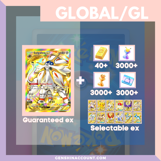Pokémon TCG Pocket Solgaleo EX Starter Account ( Global )