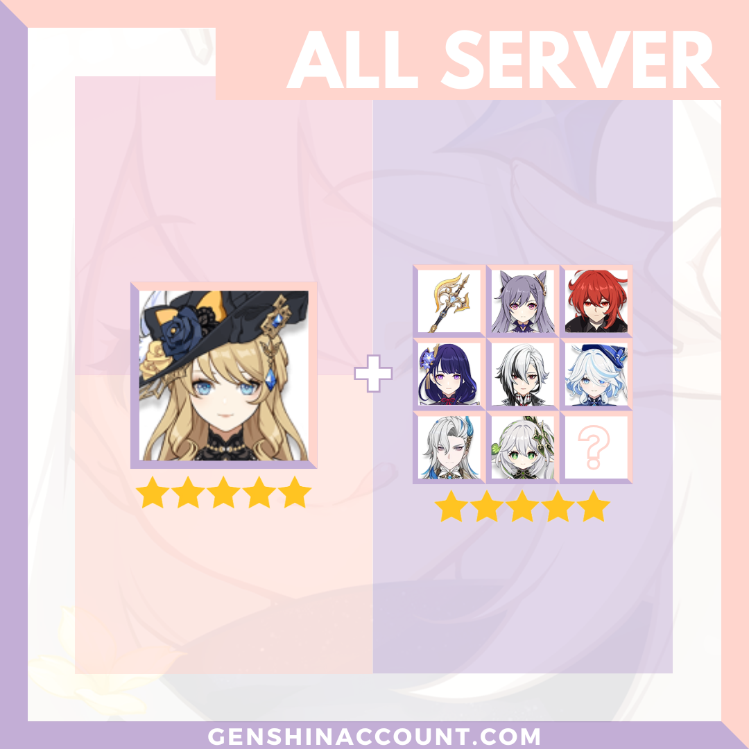 Genshin Impact Navia Account ( America | Europe | Asia )