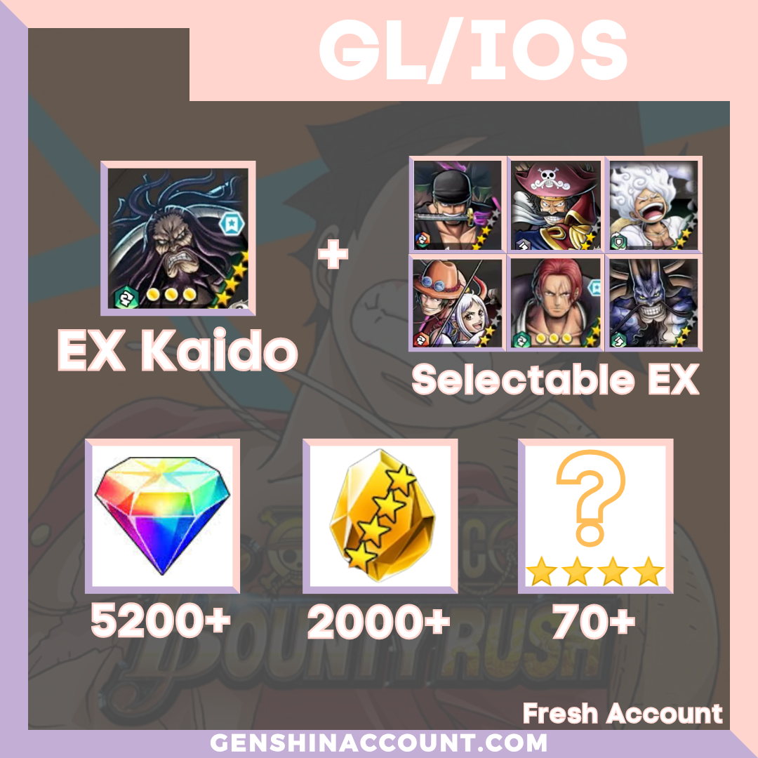 ONE PIECE Bounty Rush The Strongest Creature Alive Kaido Starter Account - ( Global | iOS )